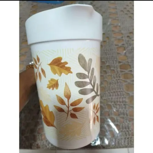 Jarra folhas secas Tupperware 