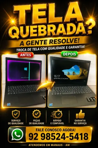 Tela para Notebook ? Imagem Limpa e Qualidade Restaurada ? Diversos Modelos