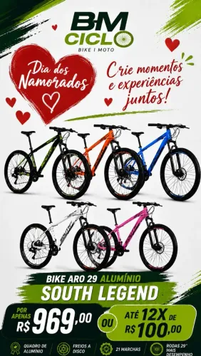 Bicicleta Aro 29 Alumínio South Legend 21v