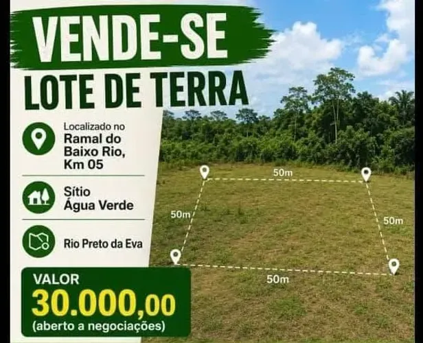 Lote de Terreno no Rio preto da Eva