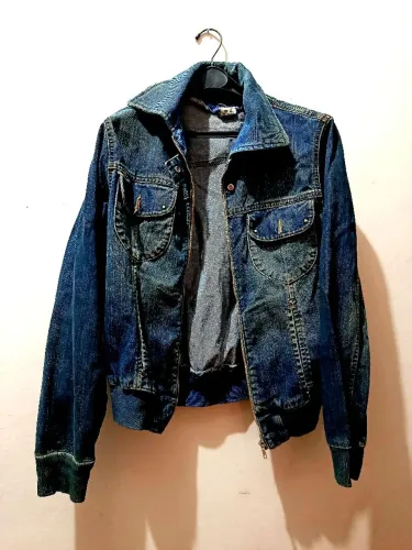 Jaqueta Jeans Bomber Feminina
