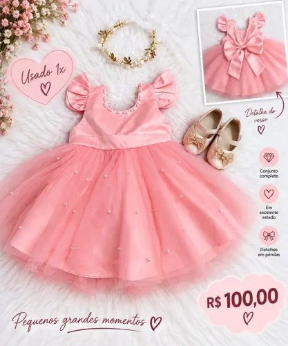Vestido de festa infantil