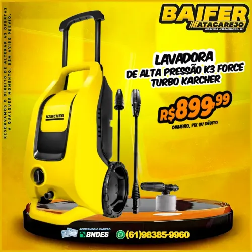 Lavadora de Alta Pressão K3 Force Turbo Karcher