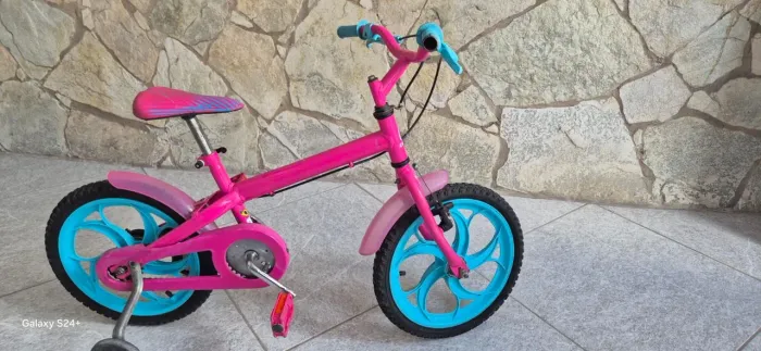 Bicicleta caloi aro 16 barbie seminova