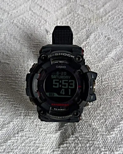 Relógio Casio G-Shock Rangeman GPR-B1000, bateria solar, GPS e Bluetooth, importado
