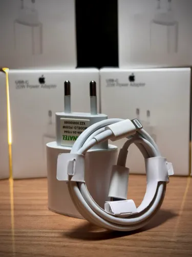 Carregador para iPhone Completo - Cabo + Fonte USB-C 20W