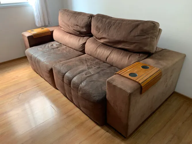 Sofá retrátil 03 lugares 