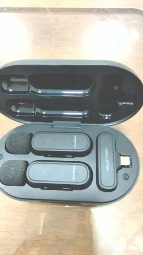 Microfone De Lapela Duplo H´maston Lightning Mk07