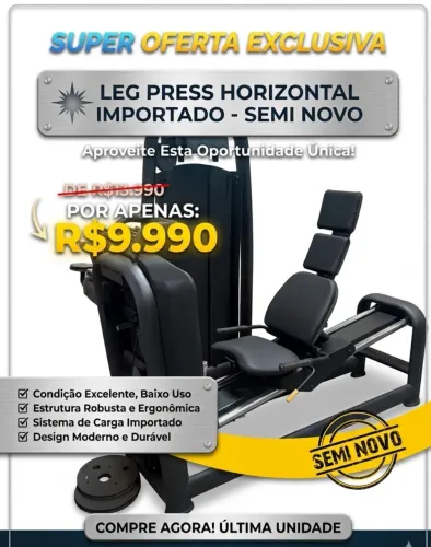 Leg Press Horizontal Importado