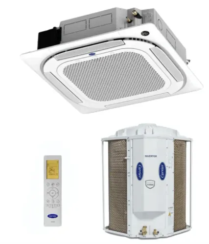 Ar Condicionado Split Cassete 4 vias Carrier Inverter 48.000 BTU/h Frio 220v R-32 - Wi-Fi