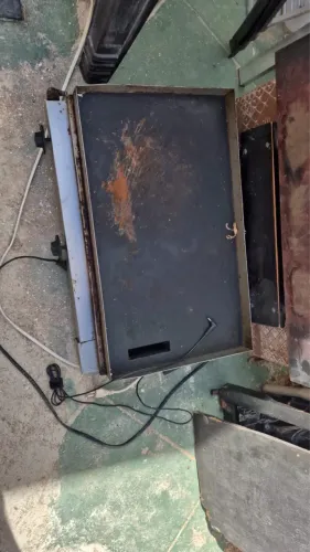 Chapa para lanche a gas 2 queimadores 
