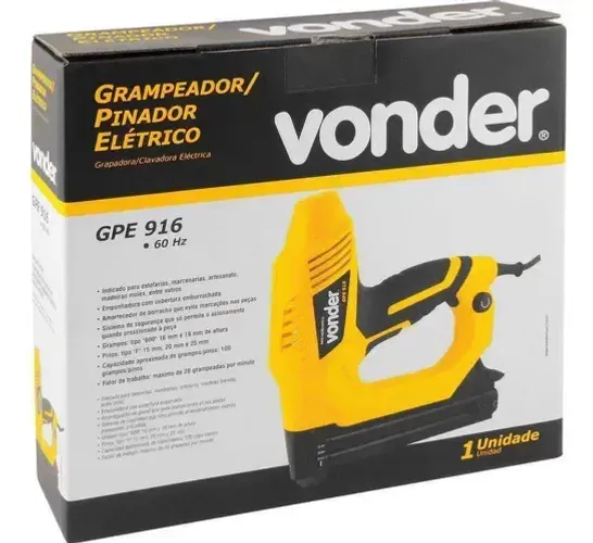 Pinador e grampeador elétrico- vonder