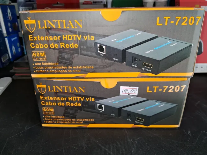 Extensor HDTV via Cabo de Rede Litian LT-7207