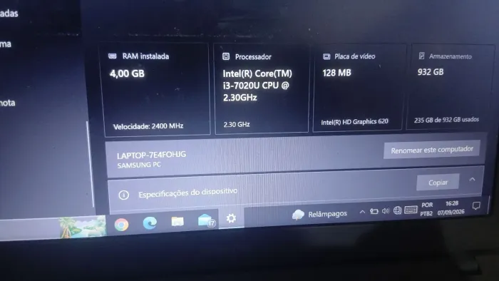 Vende-se notebook Samsung