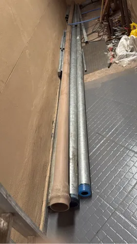 Tubo galvanizado de 3 e 4 polegadas