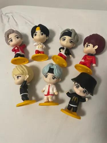 Bonecos Colecionáveis Mc Lanche Feliz BTS Completo