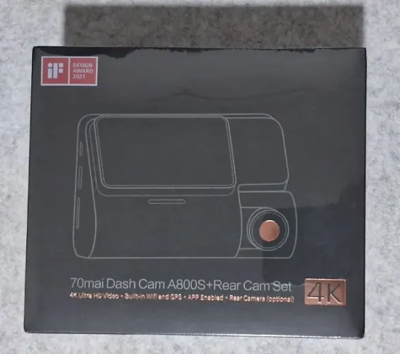 Dash Cam Xiaomi A800S - Lacrado na Caixa