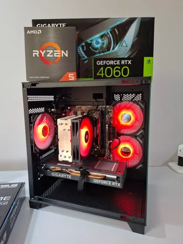 Pc Gamer NOVO Ryzen 5 5500F 16Gb DDR4 3200mhz RTX 4060 SSD Nvme 1 Tb pronta entrega