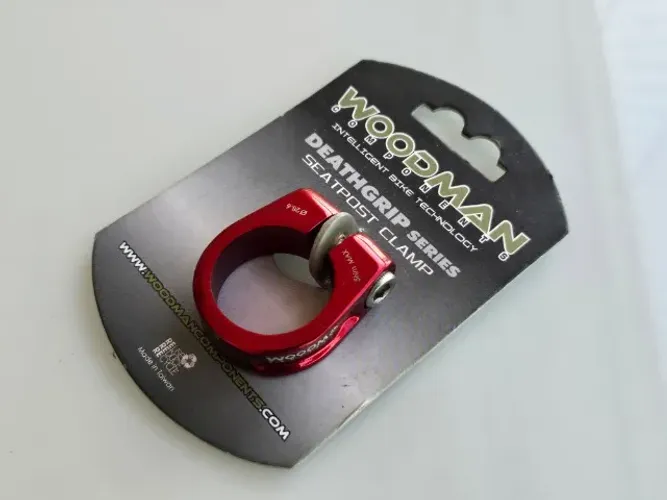 Abraçadeira Woodman De Aluminio áqua red 28.6mm - Para Bike Mtb (nova)