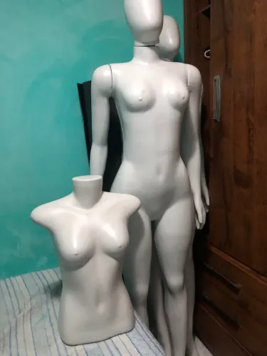 Kit Manequim Feminino: Corpo Inteiro + Busto