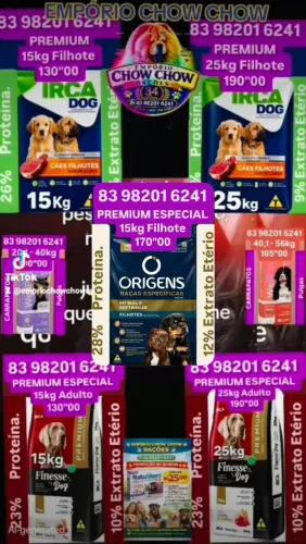 NOVIDADES 15kg /25kg Adulto/ Filhote