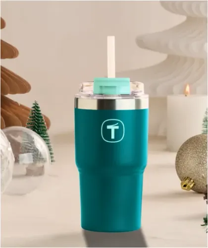 Copo Tupperware Térmico Big T com Canudo 630ml Mistério
