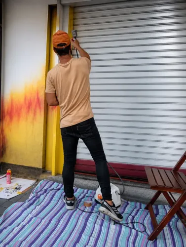 Desenhos fachadas trailer portas murais fachada,