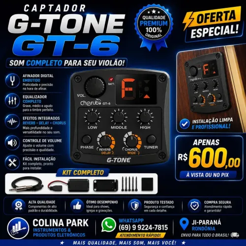 Captador violão G tone GT6