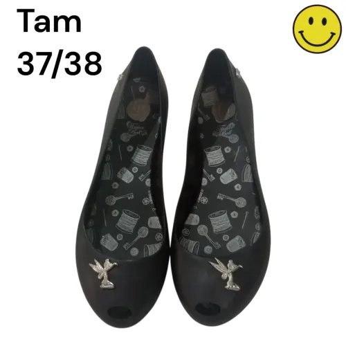 Sapatilha preta Tinker Bell Original Melissa feminina