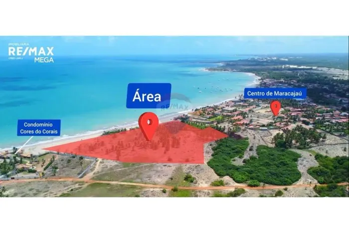 VENDE-SE TERRENO 30.000M2 À BEIRA MAR MARACAJAU - MAXARANGUAPE/RN
