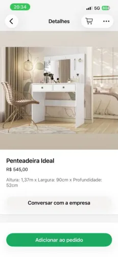 PENTEADEIRA SEMINOVA