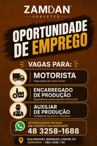Auxiliar de Produção de Sorvete e Picolé