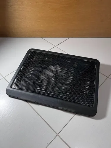 Suporte Notebook Cooler Usb Preto Com Led Azul