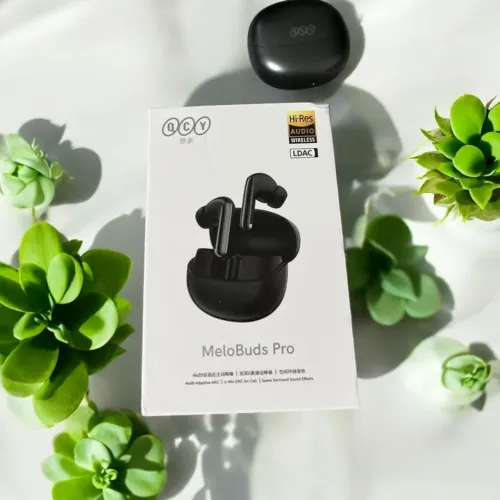 Fone Bluetooth QCY Melobuds Pro HT08 ANC LDAC Preto Lacrado Original