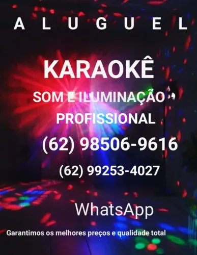 LOCAÇÃO DE KARAOKÊ - SOM E LUZ