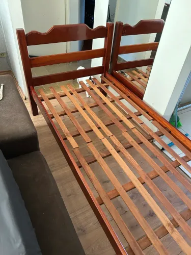 CAMA SOLTEIRO MADEIRA MAÇIÇA