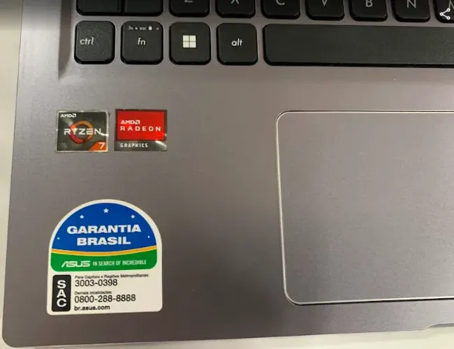NOTEBOOK ASUS - RYZEN 7 | SSD | 8GB RAM | TELA 15,6"