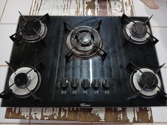 Cooktop Fischer 5 bocas, funciona o gás/ acendedor elétrico precisa de reparo