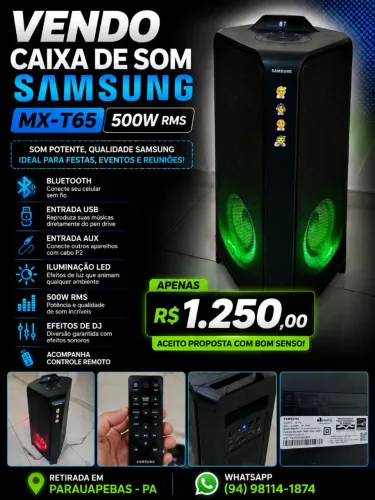 Vendo caixa de som Samsung
