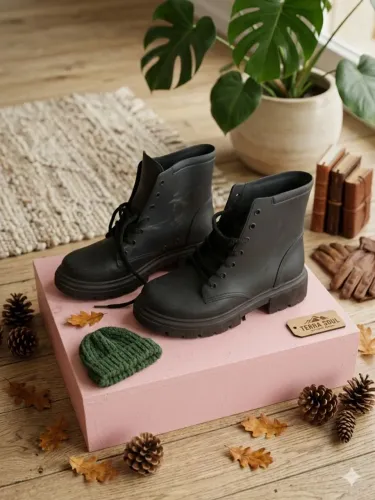 Bota Coturno Infantil Preto tamanho 31/32