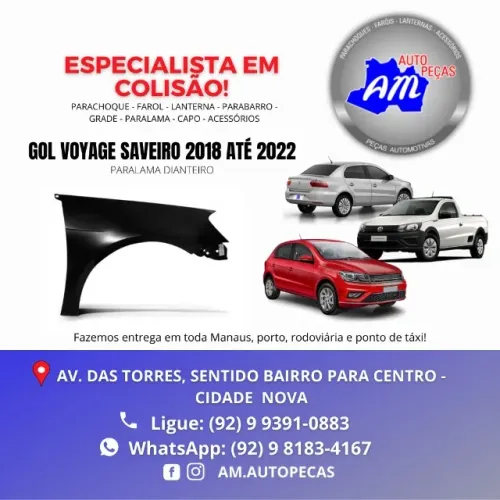 paralama gol voyage saveiro G8