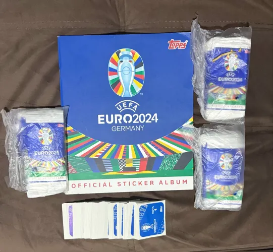 Álbum Euro 2024 Vazio + figurinhas e envelopes