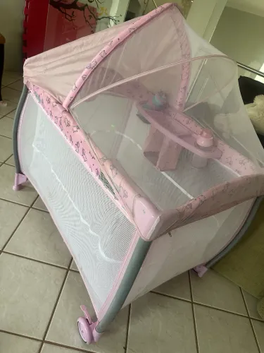 Berço Portátil Aconchego Pink Chiqueirinho - Burigotto