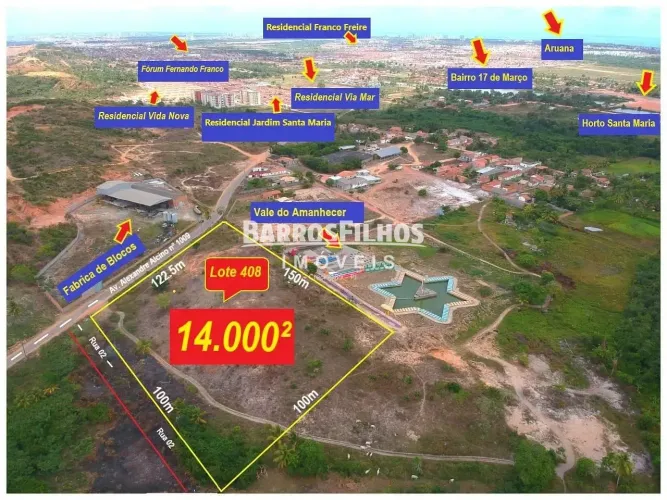 Terreno à venda, 14000 m² - Santa Maria - Aracaju/SE