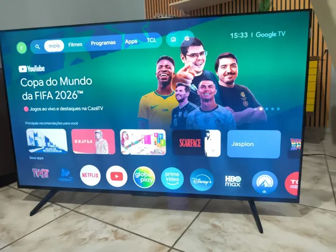 TV SMART 55 ANDROID TCL TOP MODELO NOVO