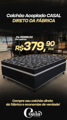 COLCHÃOBOX ACOPLADO DIRETO DA FABRICA PRODUTO NOVO
