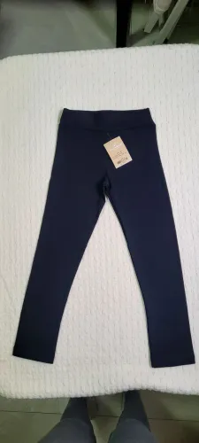 Calça Legging infantil Arrumadinhos lisa flanelada