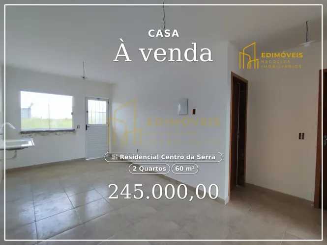 Casa no Residencial Centro da Serra: Onde sua história começa com subsídio na entrada!