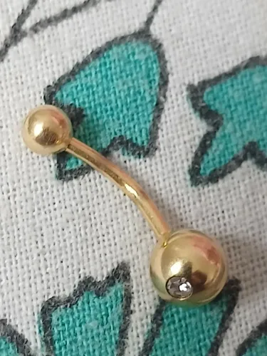 Piercing de umbigo ouro 18k