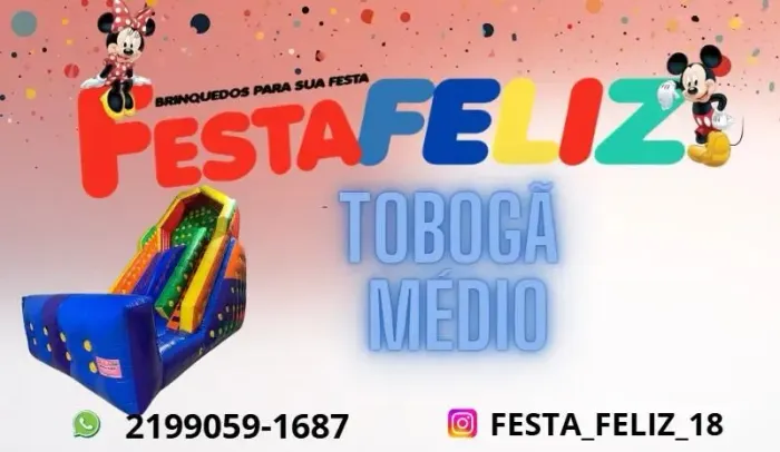 Aluguel de tobogã inflável 